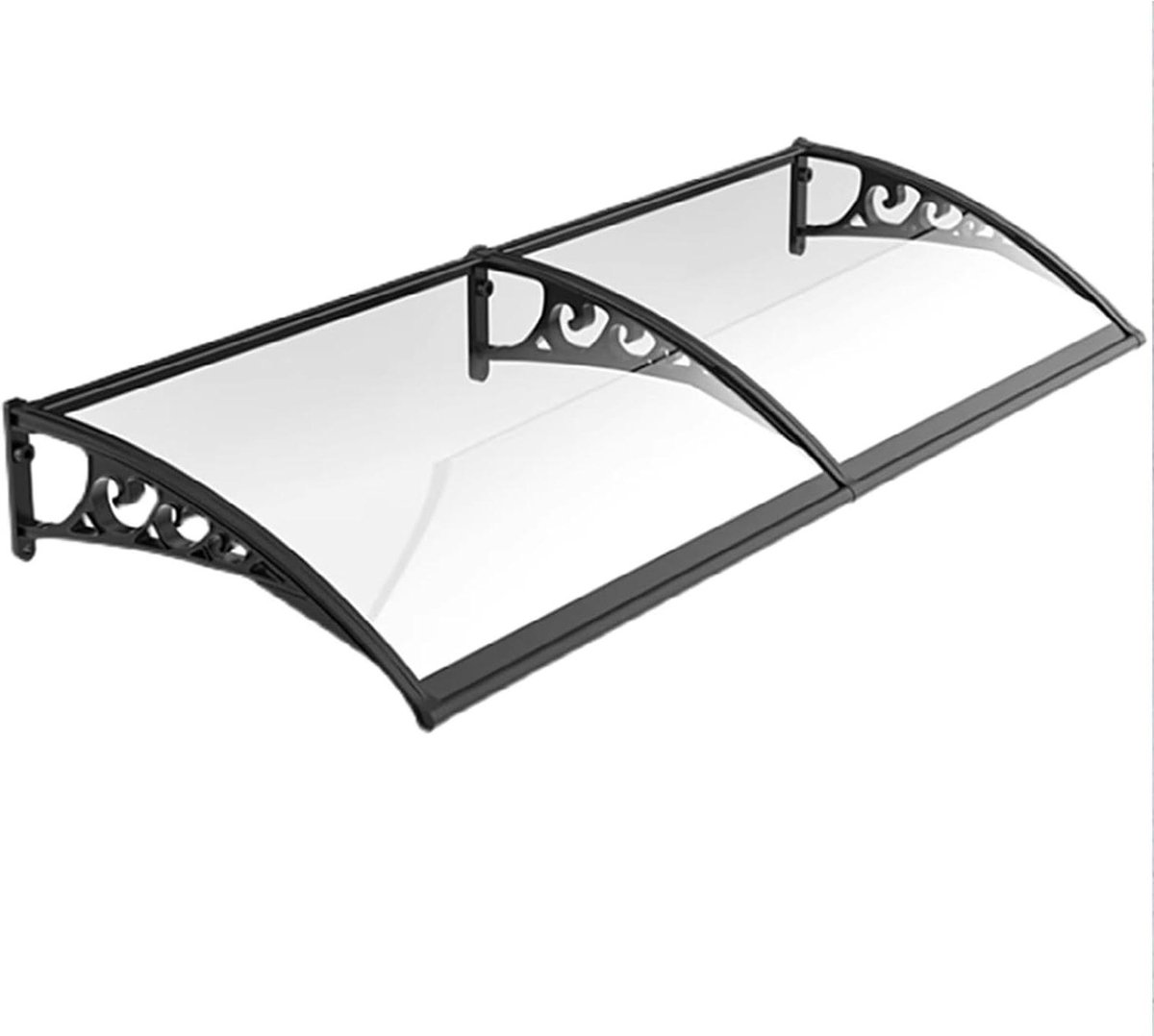Buitendeurluifel - Terras afdak - Bescherming tegen regen - UV-beschermende coating - 60 x 100 cm - Doorzichtig