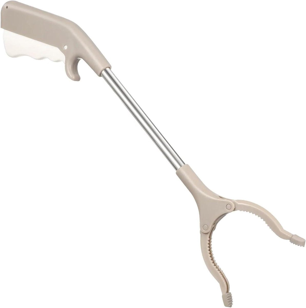 Grijper Tool - Vuilnis Tang - Objecten Oppakken - Lichtgewicht Ontwerp - 3 Stuks - Beige