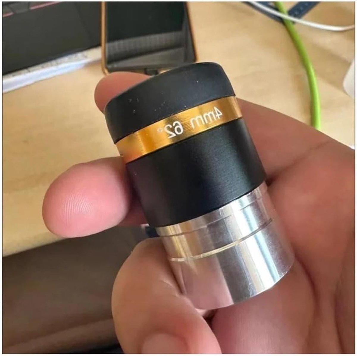 Astronomie Oculair - Sferisch Groothoek - Sterren Kijken - HD Optisch Glas - 4mm - Zwart