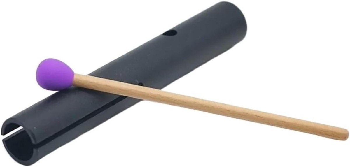 Wah Wah Buis - Percussie Instrument - Muziek Maken - Aluminium Constructie - 25 cm - Zwart