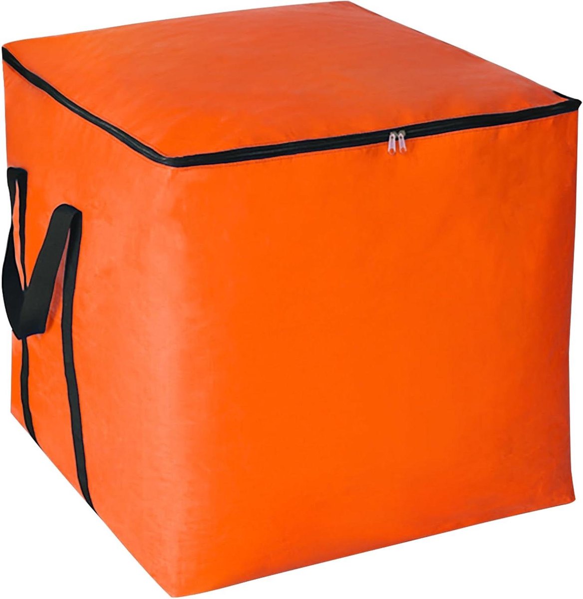 Waterdichte Verhuiszak - Opbergtas met Handgrepen - Spullen Opslaan - Scheurbestendig PP-weefsel - 50 x 50 x 50 cm - Oranje