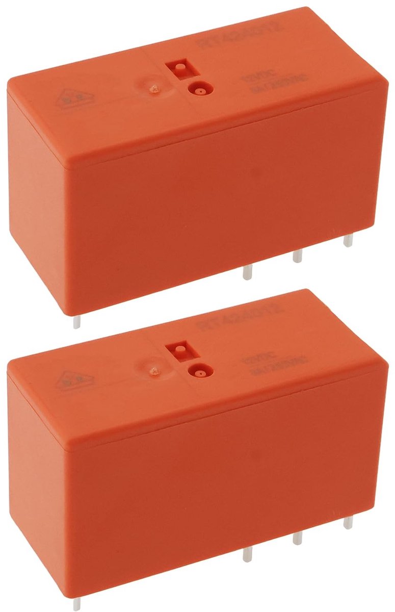 Dailygoods - Set van 2 PCB DC Serie Power Relais 12VDC 8A voor Huishoudelijke Apparatuur