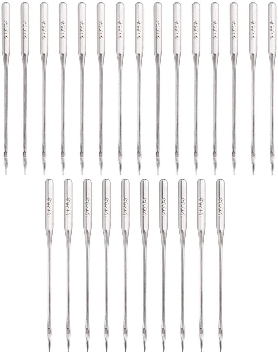 Dailygoods - Set van 5 Dozen Naaimachine Naalden 130/705H voor Diverse Stoffen