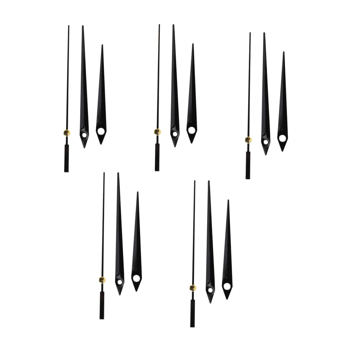 Dailygoods - Vervangende Uurwijzers van Aluminium, 5 Stuks