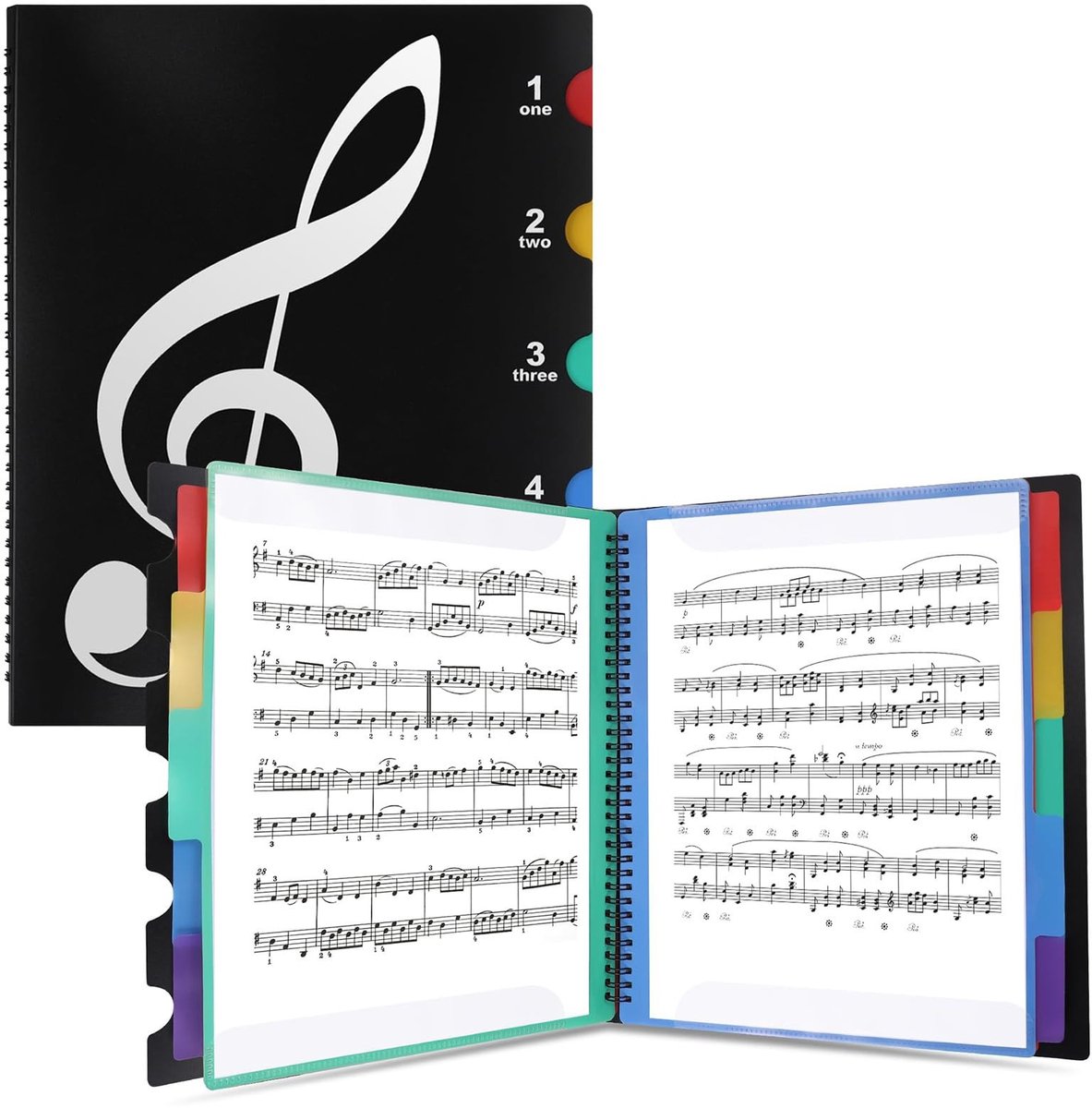 Dailygoods - Muziekmap voor Bladmuziek A4 met 40 Pagina's