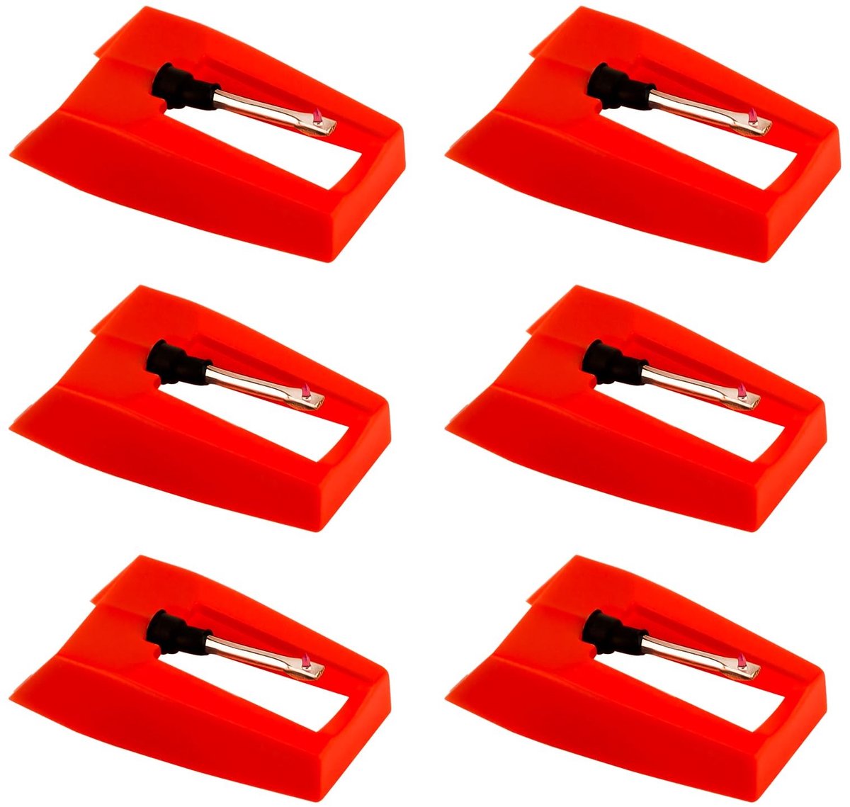 Dailygoods - Set van 6 Vervangende Platenspeler Naalden voor Vinyl