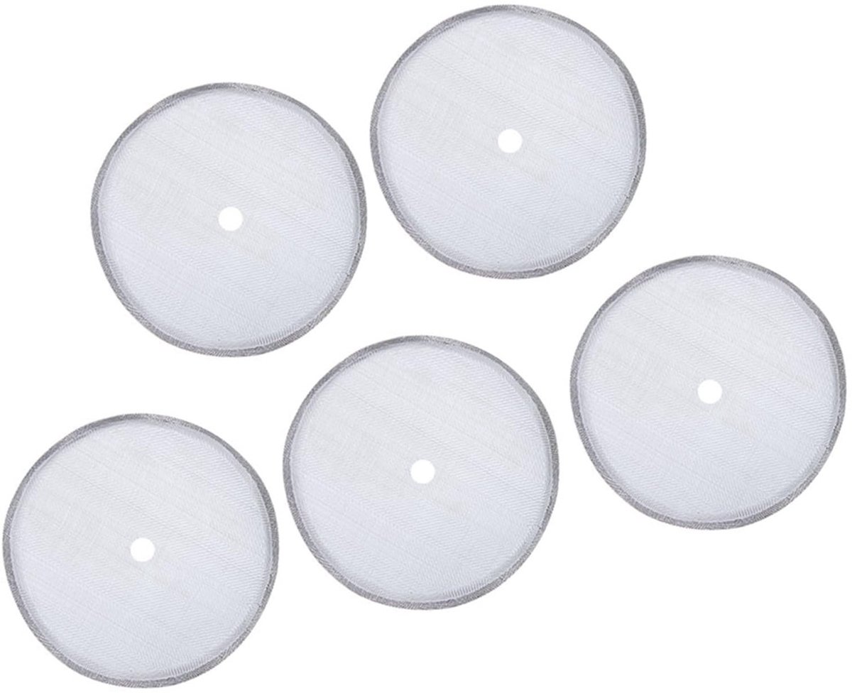Dailygoods - Set van 5 Roestvrijstalen Koffiefilters voor Franse Perspot