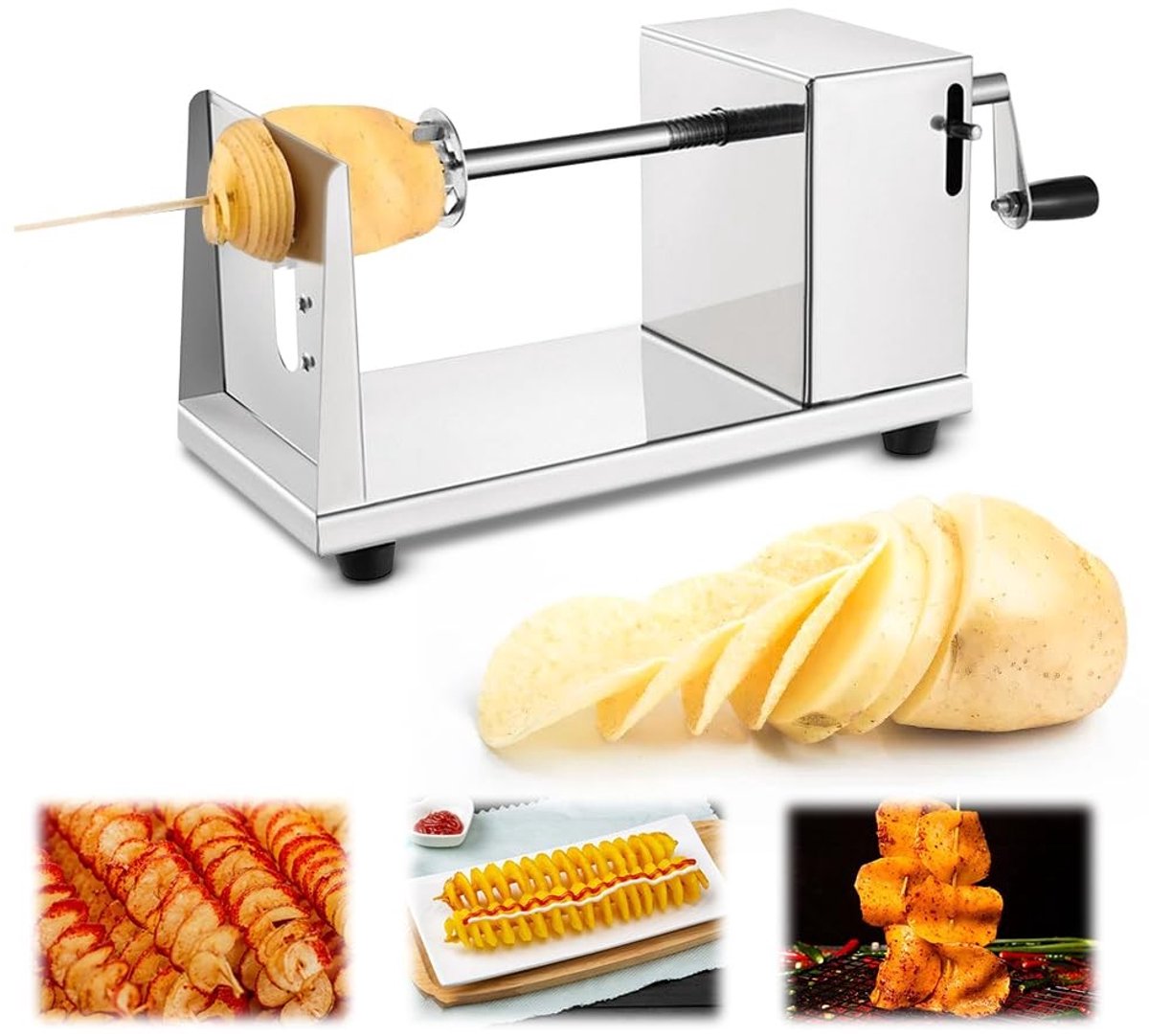 Dailygoods - Handmatige Spiraalsnijder voor Aardappelen en Groenten