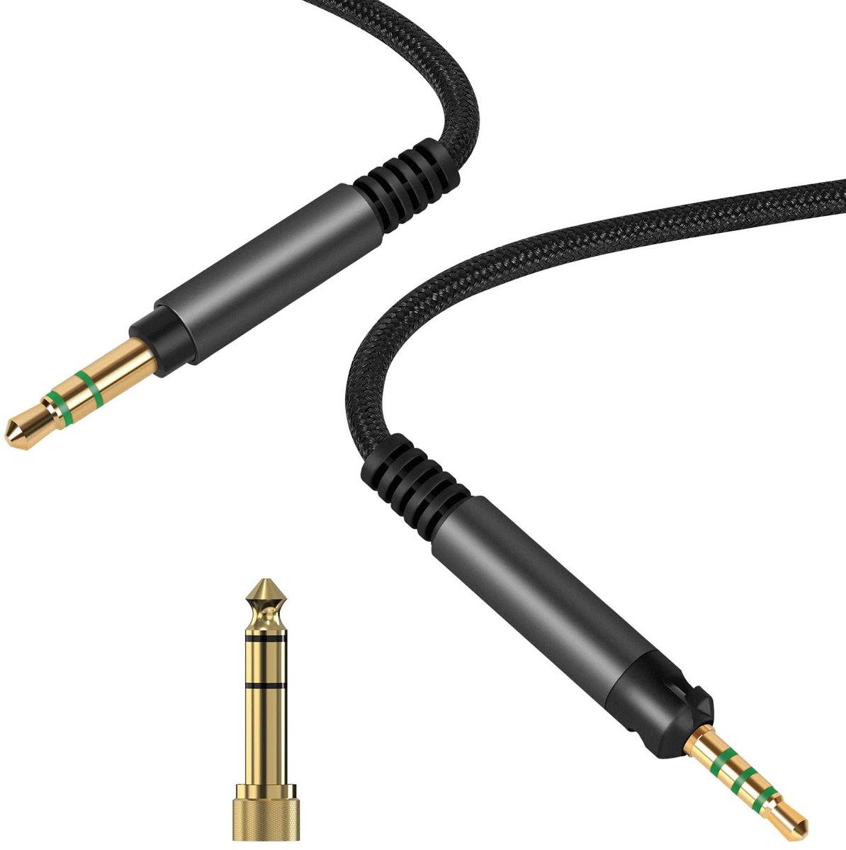 Dailygoods - Audiokabel 2,5 mm naar 3,5 mm voor Hoofdtelefoons (3 m)