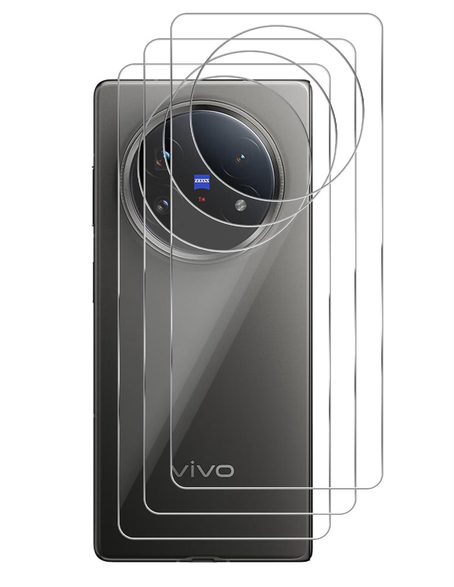 Dailygoods - Flexibele TPU Achterbescherming voor Vivo X Fold 5, 3 Stuks