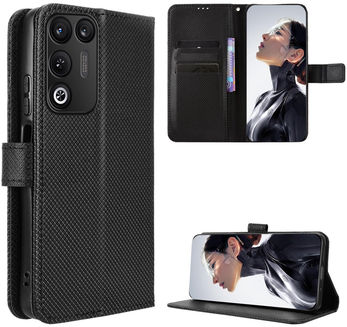Dailygoods - ZTE Nubia RedMagic 11 Air Telefoonhoes, Stootvaste Case met Standaardfunctie