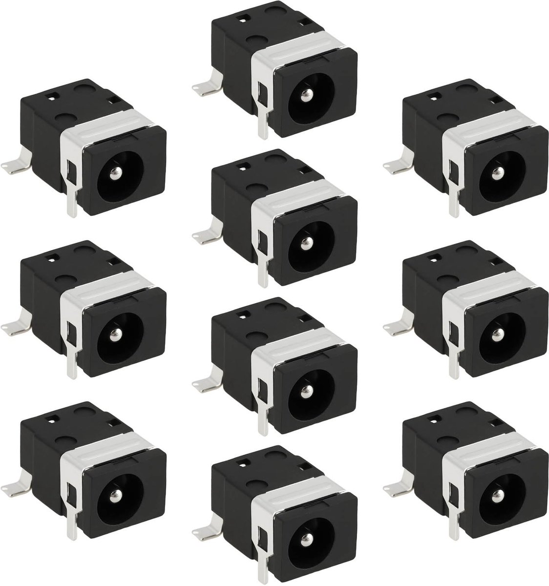 Dailygoods - Set van 10 DC Power Jack Sockets 5Pin voor PCB