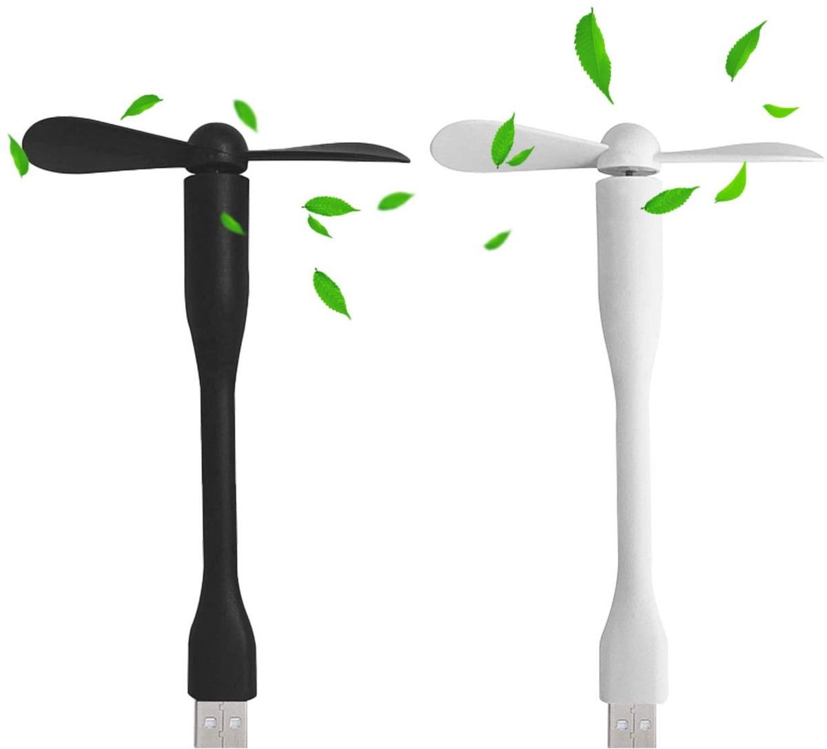 Dailygoods - Mini USB Ventilator met Flexibele Kabel en Geluidsarm Ontwerp