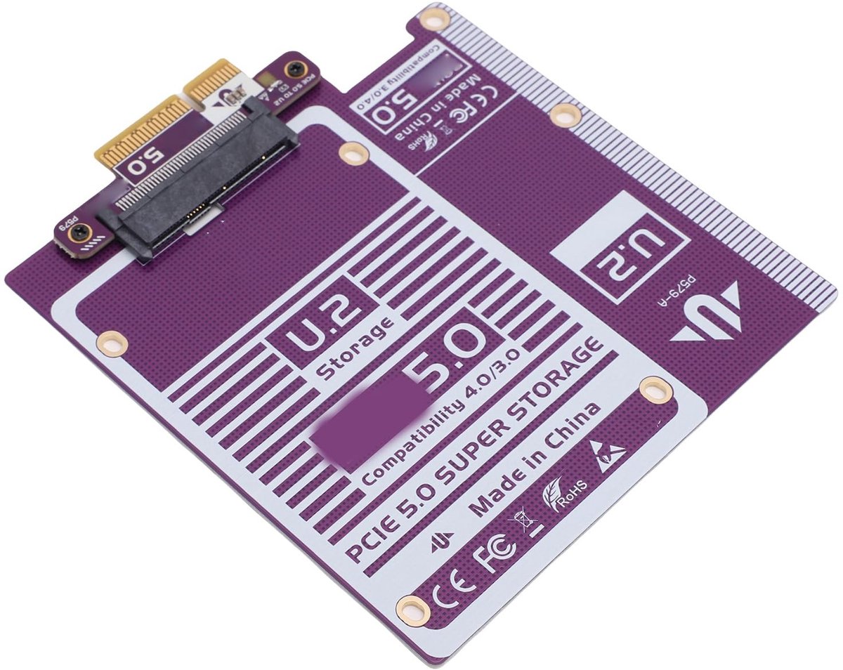 Dailygoods - PCIe 5.0 X4 tot U.2 Adapter voor NVME SSD's