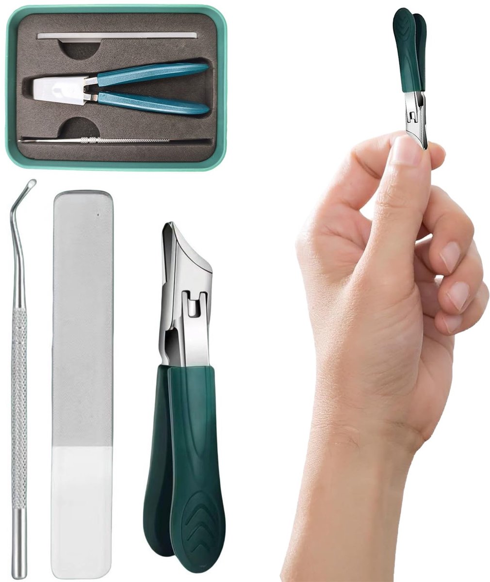 Dailygoods - Oblique Nagelschaar Set voor Dikke Nagels