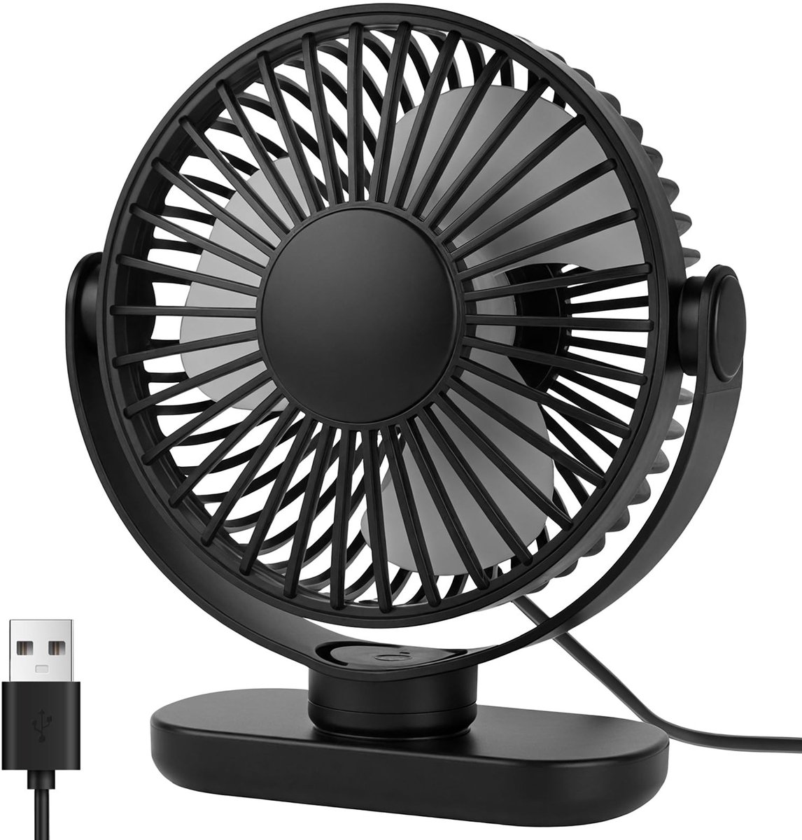 Dailygoods - Cosensi - Dailygoods - Draagbare USB Bureauventilator met 3 Snelheden