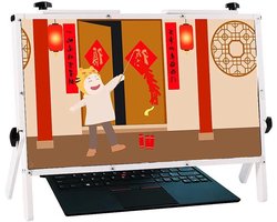 Schermvergroter - Telefoon vergrootglas - Film kijken - HD optische zoom - 22 inch - Wit