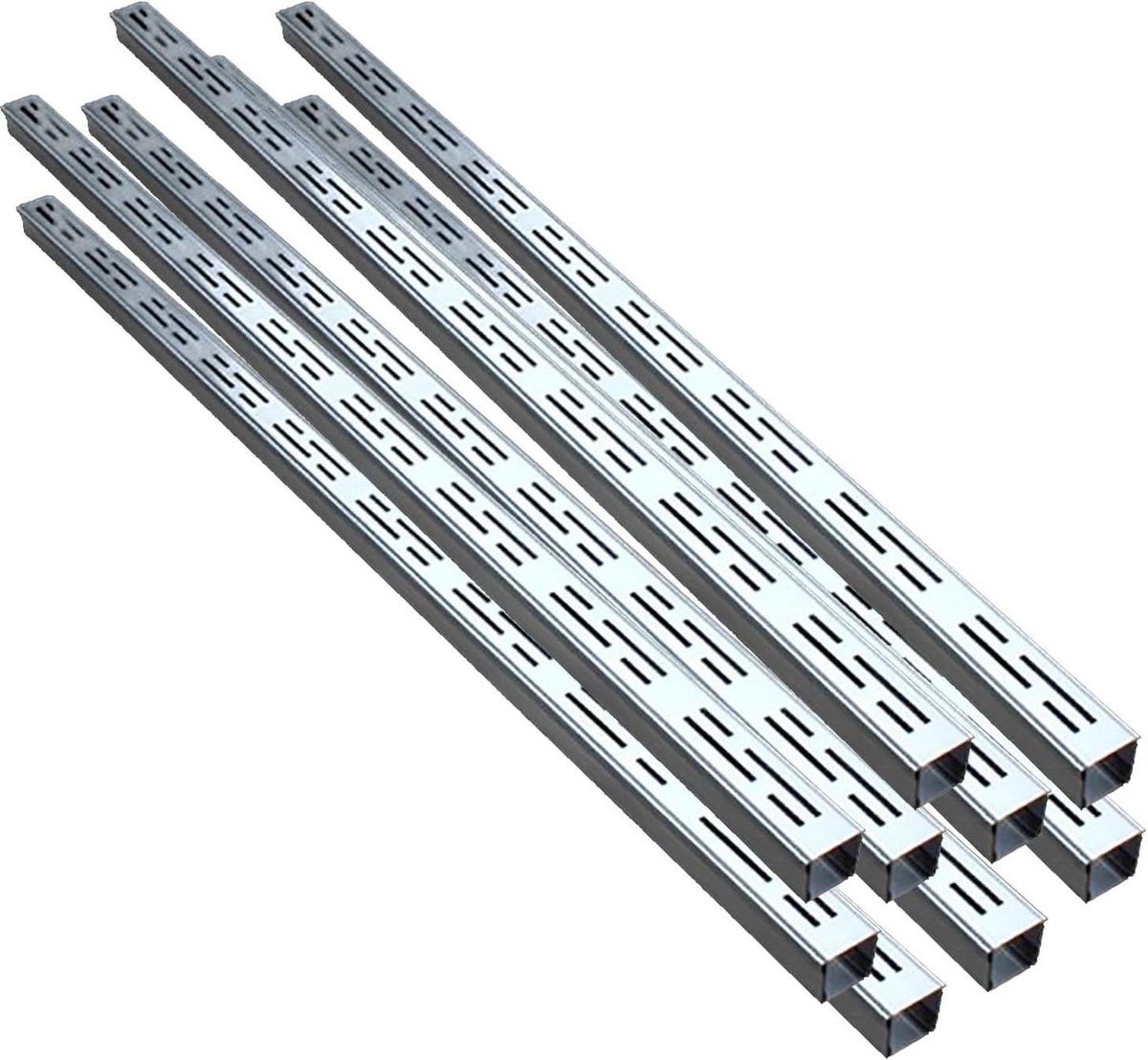 Afvoergoot Set - Waterafvoer Goten - Efficiënte Waterafvoer - Roestvrij Staal 304 - 4 x 1 Meter - Zilver
