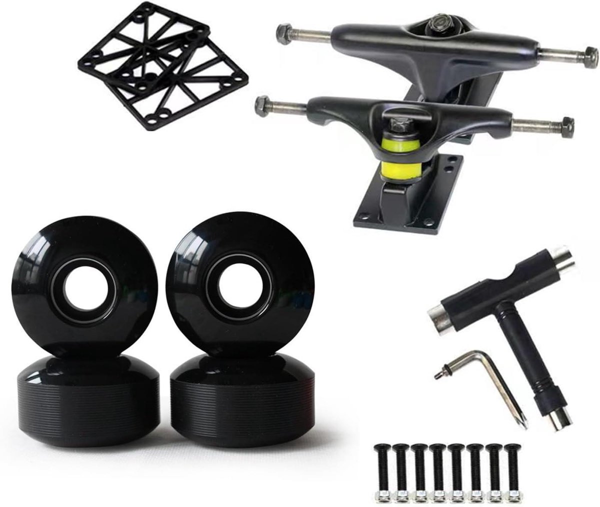 Skateboard onderdelen Wielen en assen Skateboarden en tricks ABEC-9 lagers 52 mm wielen
