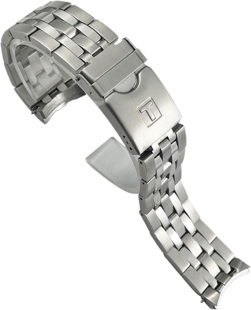 Horlogeband - Metalen band - Dagelijks gebruik - Massief roestvrij staal - 22mm - Zilver