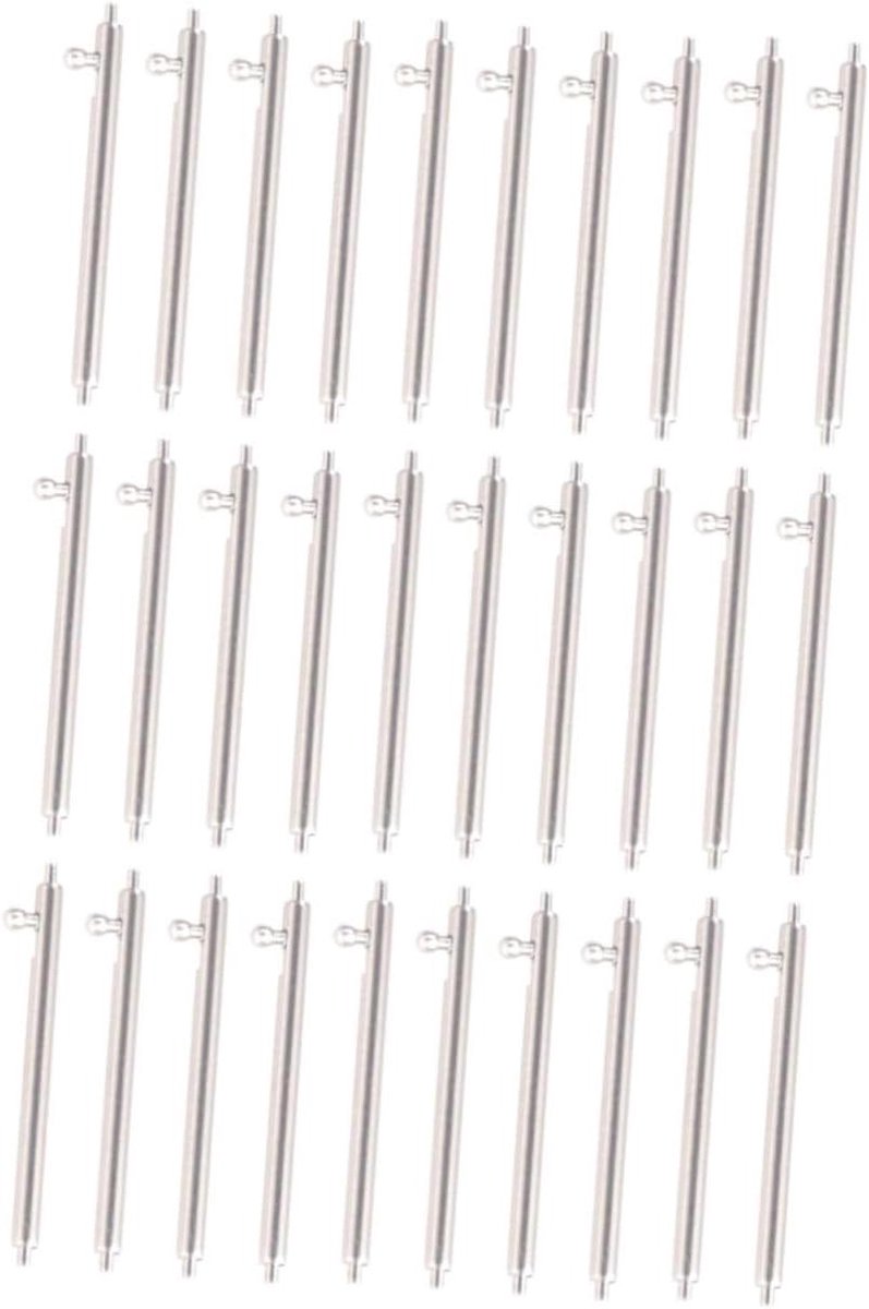 Horloge Assortiment - Reserve Pinnen - Horloge Reparatie - Roestvrij Staal - 60 Stuks - Zilver