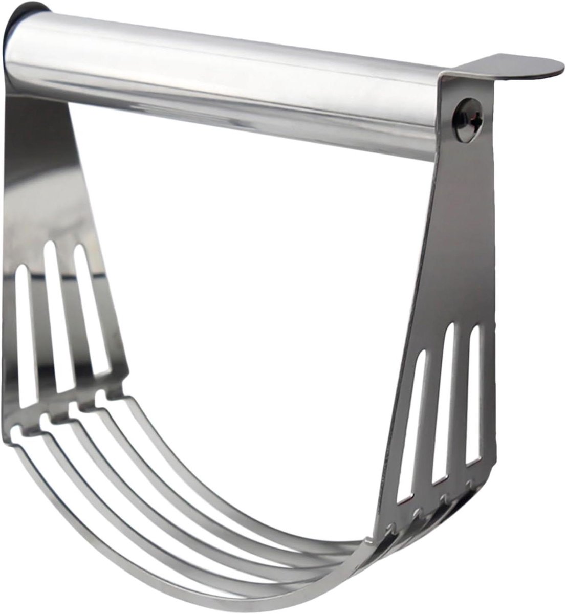Deegsnijder - Deegmenger - Bakken en Maken - Ergonomisch Handvat - 13 cm - Zilver
