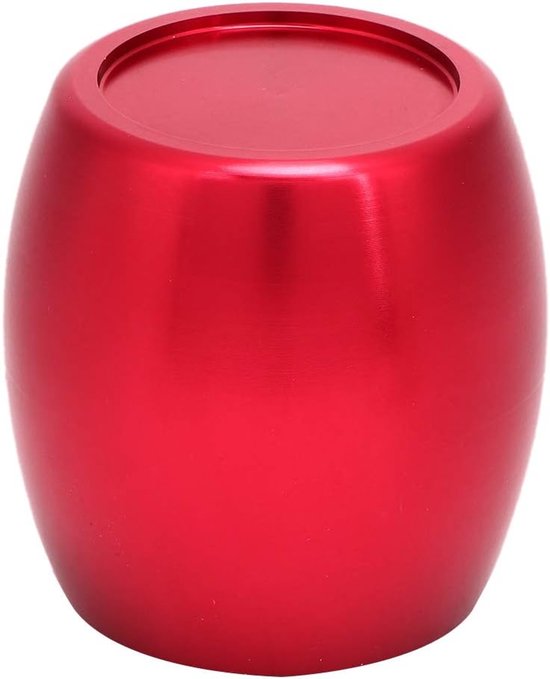Pookknopkop Aluminium - Schakelhendel Deksel - Auto Interieur Upgrade - Universele Pasvorm - 5/6 Versnellingen - Rood — afbeelding 4