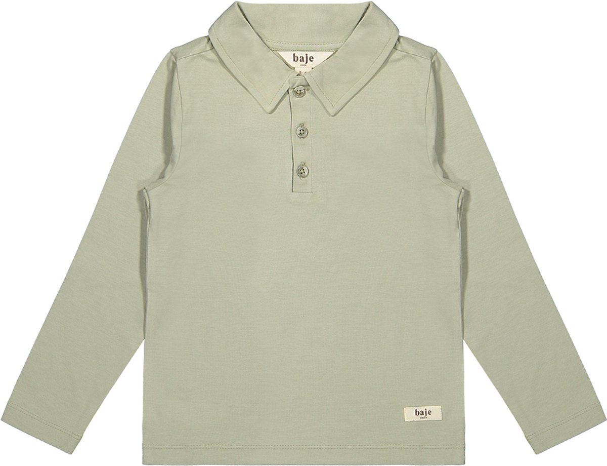 Jongens polo broc lange mouwen green pistache 86