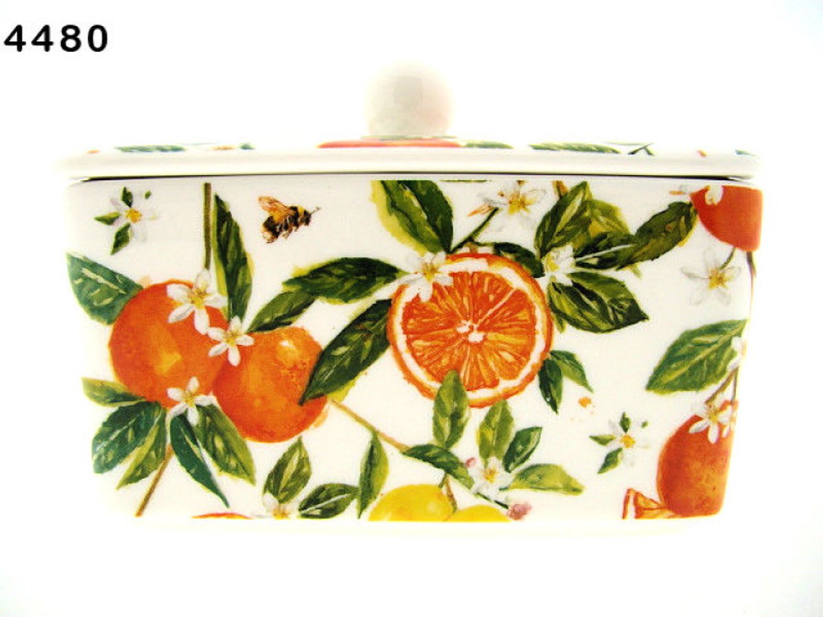 Botervloot Oranges & Lemons – Chinees Porselein – Voor ca. 400 gram boter