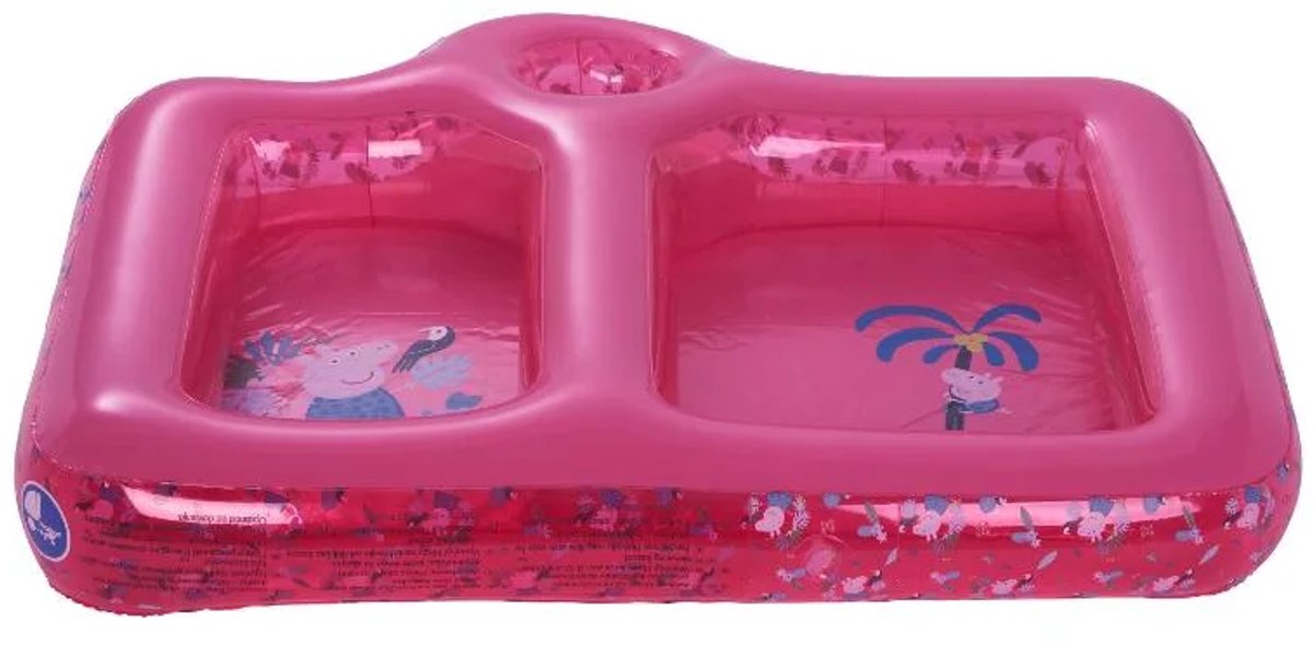 Peppa Pig Zwembad - Speelzwembad - ca. B 86 x H 14 x D 72 cm - Water zand en speelgoed zwembad