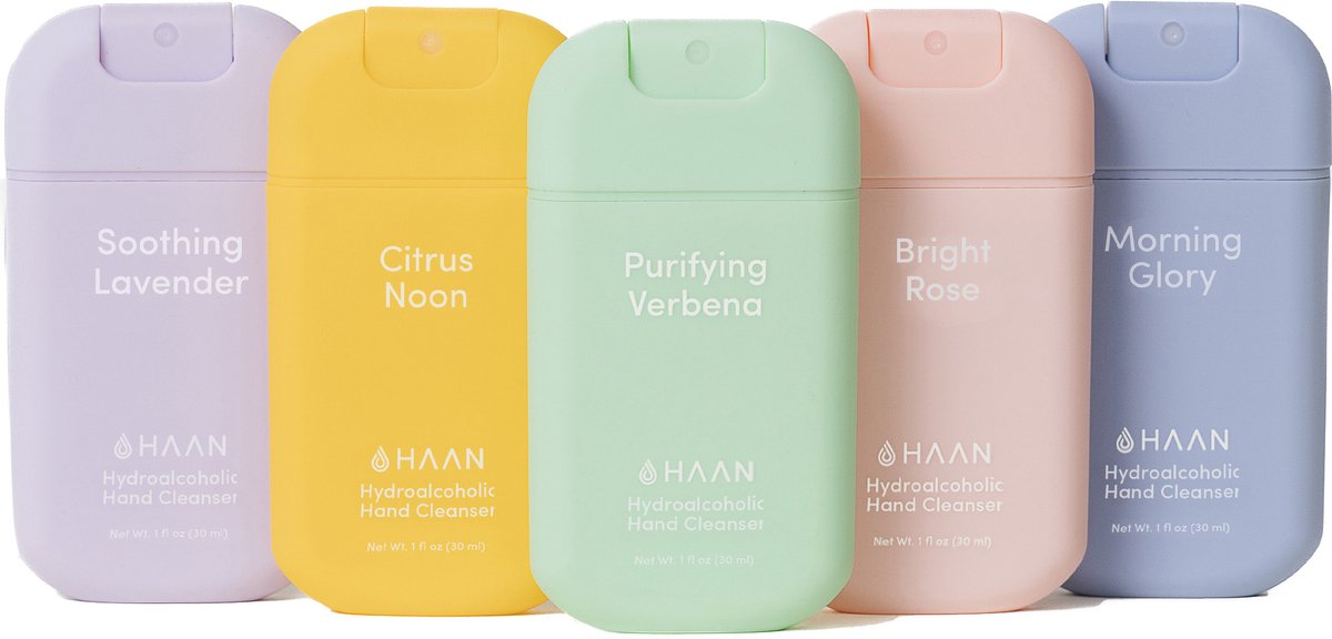 HAAN 5-Pack Mix Handspray Handverzorging Navulbaar 5x 30ml