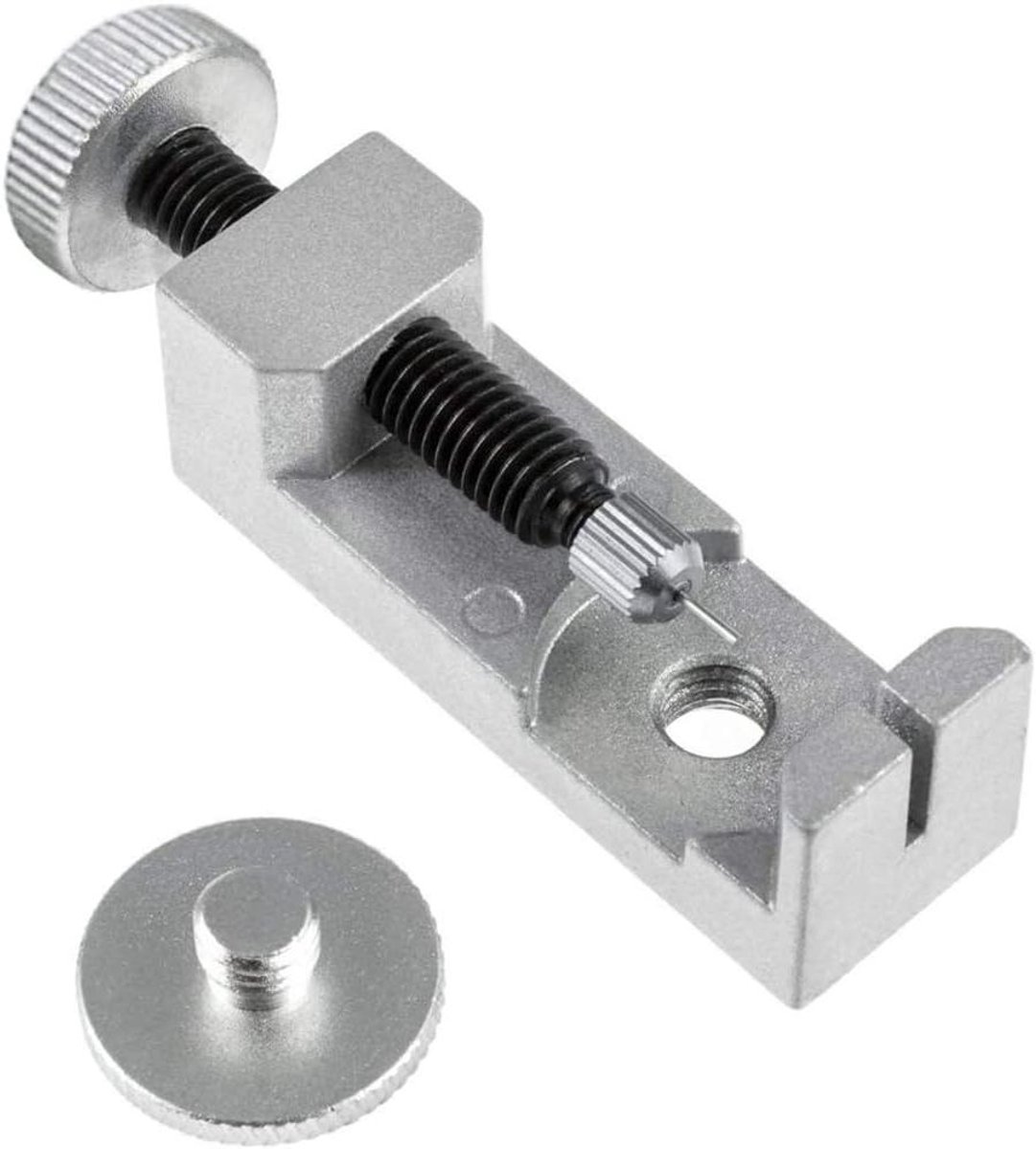 Rengue Watch Link Remover Tool Kit Metalen Horlogeband Link Pin Removal Tool met 3 Pinnen Verstelbare Basis voor Reparatie van Horlogebandriemen
