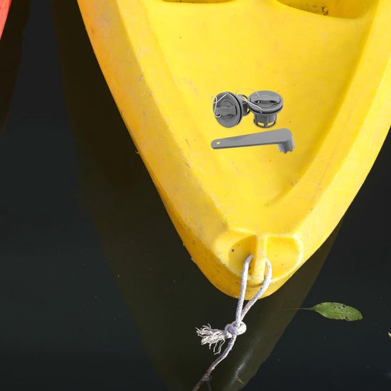 Opblaasbare Boot Ventiel - Reserve Onderdeel - Watersport Activiteiten - Snelle Luchtstroom - 2 Stuks - Lichtgrijs — afbeelding 4