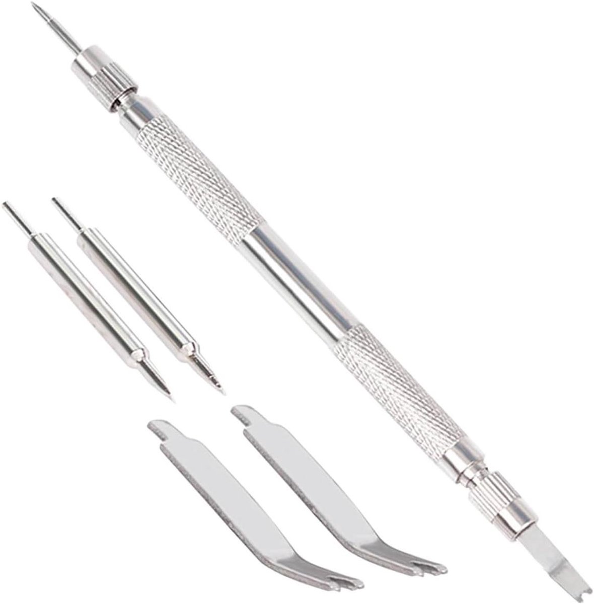 Horloge Reparatie Set - Band Verstel Tool - Horloge Onderhoud - Ergonomisch Ontwerp - 135 mm Lengte - Zilverkleurig