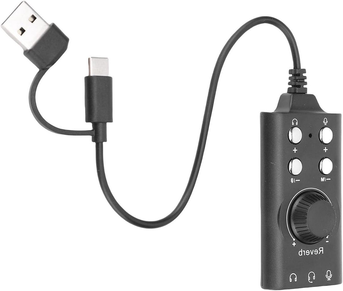 USB Geluidskaart - Externe Adapter - Virtueel Geluid - Spraakwisselaar - 7.1 Surround - Zwart