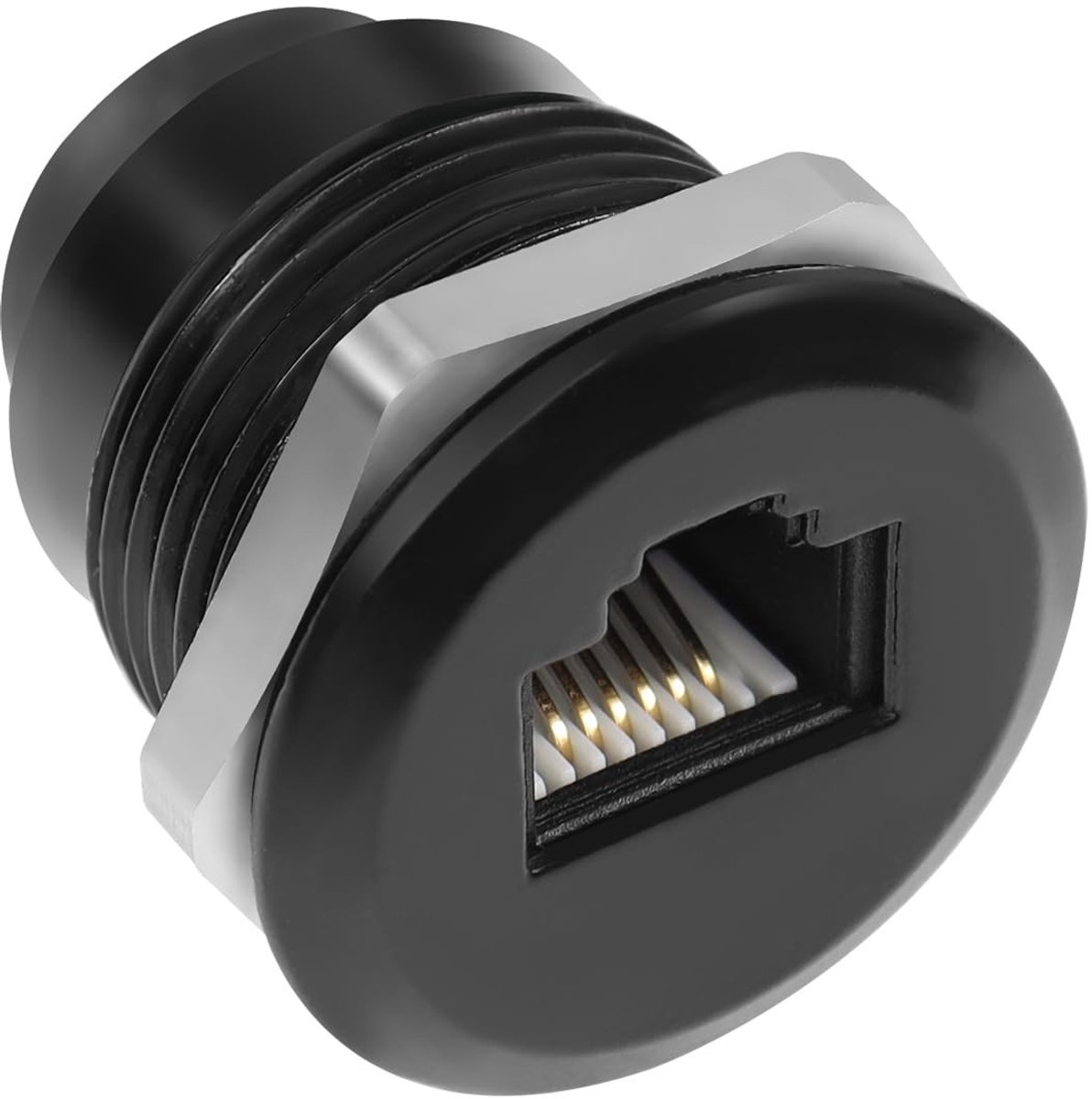 Dailygoods - RJ12 Telefoonaansluiting Adapter voor Ingebouwde Montage