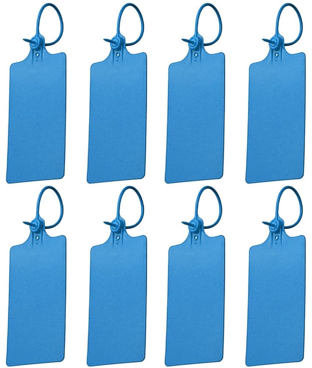 Dailygoods - Plastic Verzendlabels - Waterdicht - Zelfvergrendelend Ontwerp - Blauw - Scheurvast - Ideaal voor Etikettering en Markering