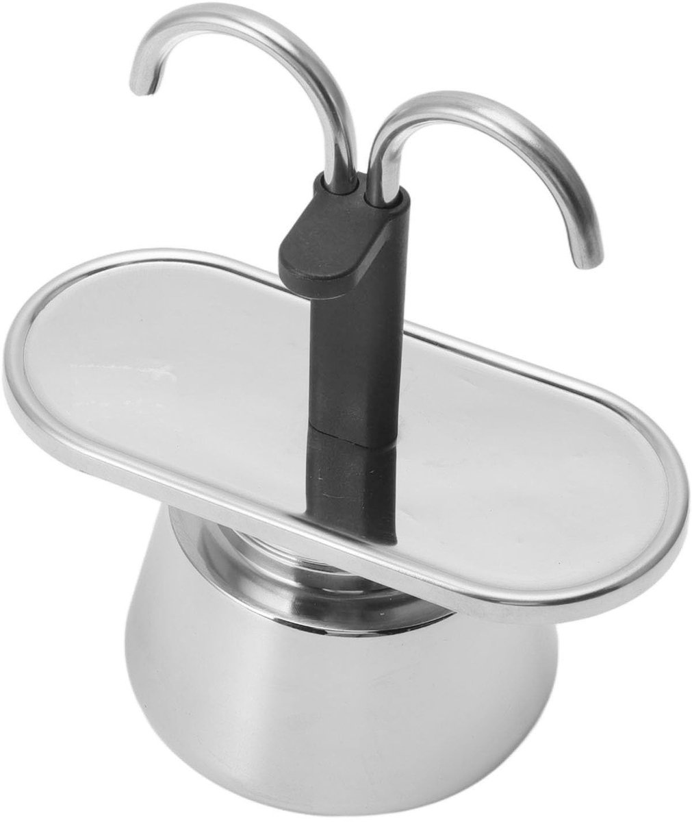 Dailygoods - Innovra - Mini RVS Moka Pot voor Zelfgemaakte Koffie