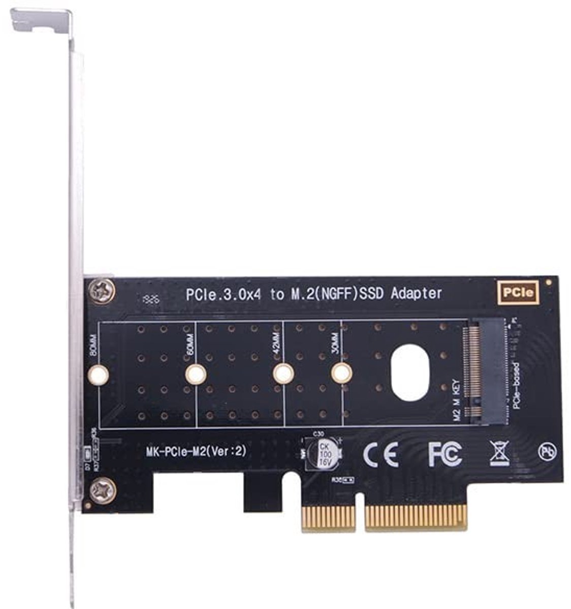 Dailygoods - Innovra - Dailygoods - NVMe PCIe Adapter M.2 naar PCIe 4x