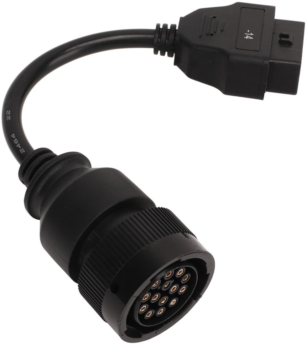 Dailygoods - 14-pins Diagnostische Scannerstekkeradapter voor Trucks