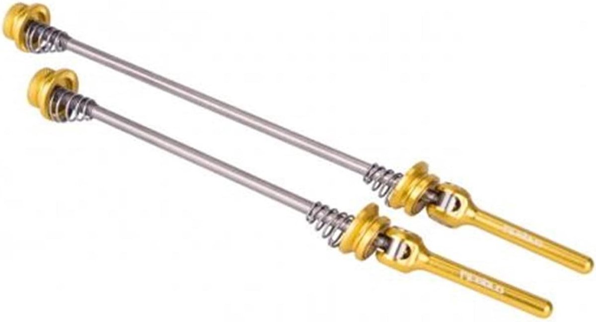 universele fiets snelspanner wiel naafstang voor racefiets snelsluiting snelspanner (kleur: gouden 135 mm)