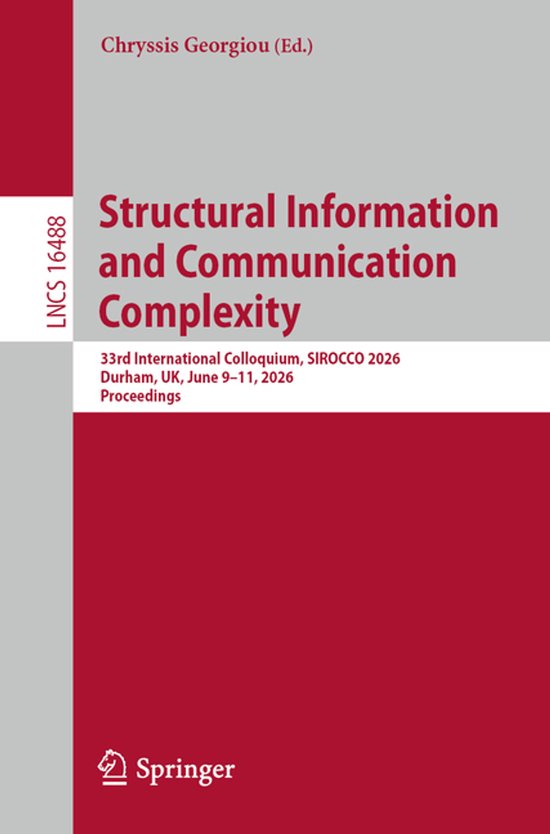Lecture Notes in Computer Science16488- Structural Informati ... - cover