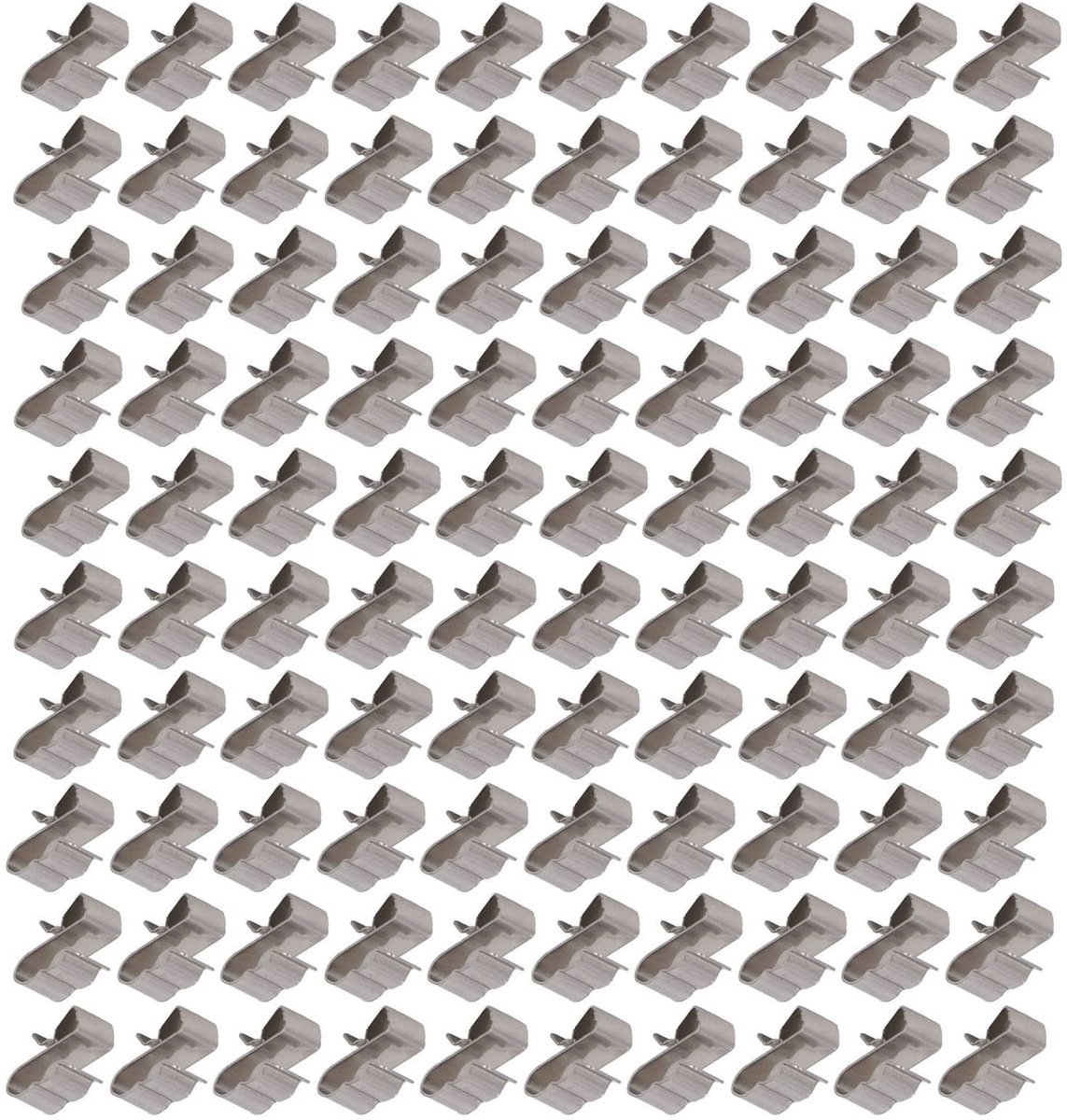 Dailygoods - Set van 100 Roestvrijstalen Kabelklemmen voor Zonnepanelen