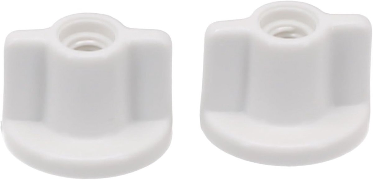 Vervangingsonderdelen voor Toiletzitting - 2 Stuks Plastic Moeren voor 6mm Schroeven, Onderdeel voor Toiletdeksel Bevestiging