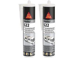 Sika Sikaflex-522 Caravan Wit 300 ml - Set van 2 Kokers - Professionele Lijmkit & Afdichtingskit voor Camper Caravan en Motorhome - STP Polymeer UV-Bestendig Waterdicht