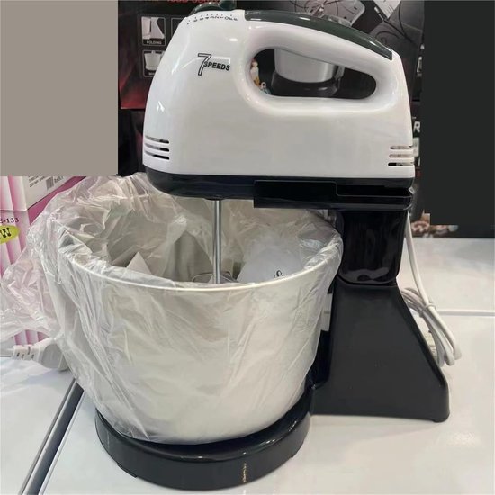 Keukenmixer Roestvrijstaal - Slagroomklopper Handmixer - Bakken en Mixen - Draadloze Bediening - Compact Design - One Color — afbeelding 2