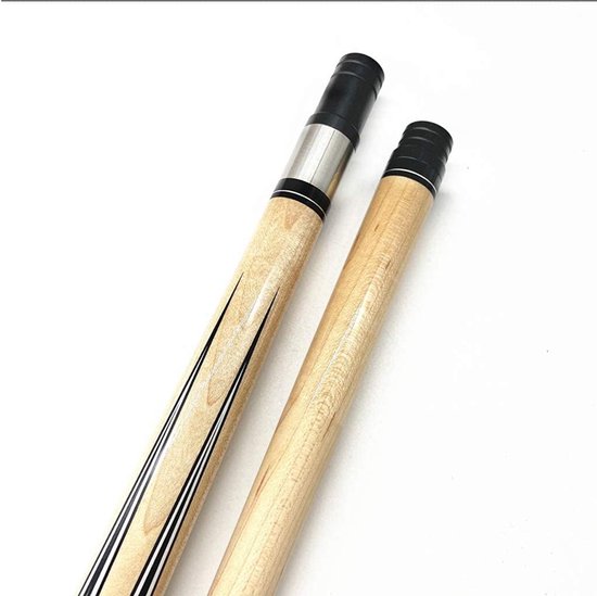 Biljartkeu Koolstofvezel - Snooker Keu - Poolen en Snooker - Handgepolijst Vakmanschap - 145 cm - Wijnrood — afbeelding 2