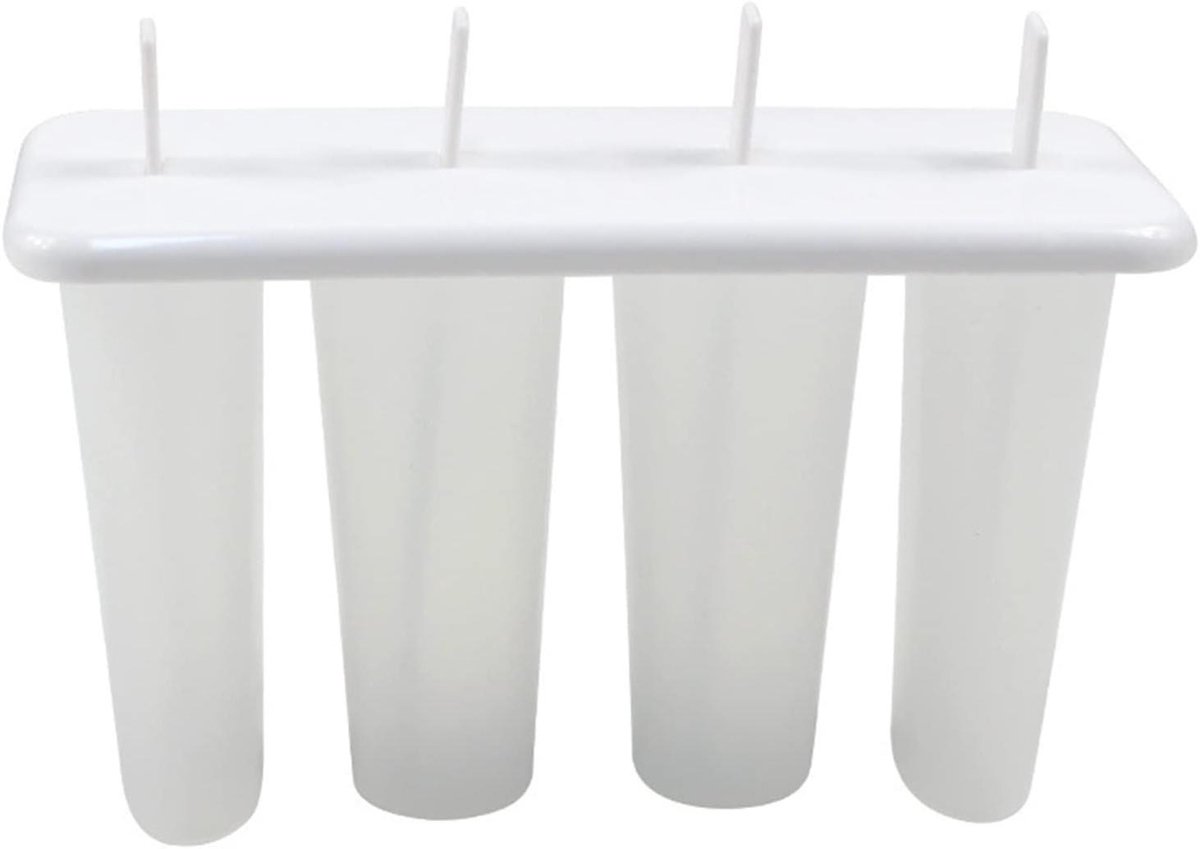 IJsjesvorm Set - DIY IJslolly - Zelf Maken - Met Deksel - 4 Cell - Multicolor