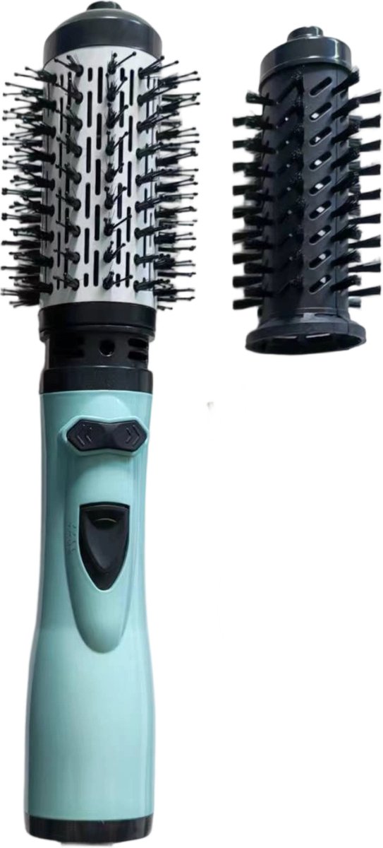 3 in 1 Roterend Föhnborstel - 1202W - Krulborstel - Multistyler - Heteluchtborstel - One-Step Haardroger en Volumiser - Geschikt voor Zowel Krullend en Steil Haar -Blauw