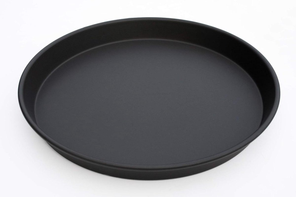 Pizza Pan - Diepe Bakvorm - Zelf Pizza Maken - Nesting Ontwerp - 35x4 cm - Donkergrijs